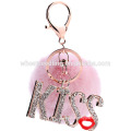 bag accessories pom pom fur balls/fur pom pom keychain/rabbit fur pom poms